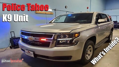 What's Inside a Police Chevy Tahoe K9 Unit | AnthonyJ350