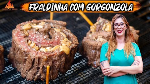 FRALDINHA ENROLADA COM GORGONZOLA