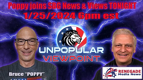 Poppy Joins Robert on SBG News & Views 6pm est