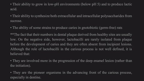 Preventive Dentistry L10 (Role of Bacteria in Caries Development)