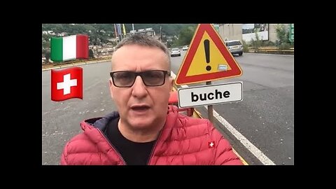 CONFRONTO STRADE SVIZZERA-ITALIA vicino alla dogana SVIZZERA-LOMBARDIA tra Como(Italia,Paese UE) e Chiasso(Svizzera,Paese EXTRACOMUNITARIO non UE) quello che trova un turista appena entra in Italia a Como dalla dogana Svizzera di Chiasso