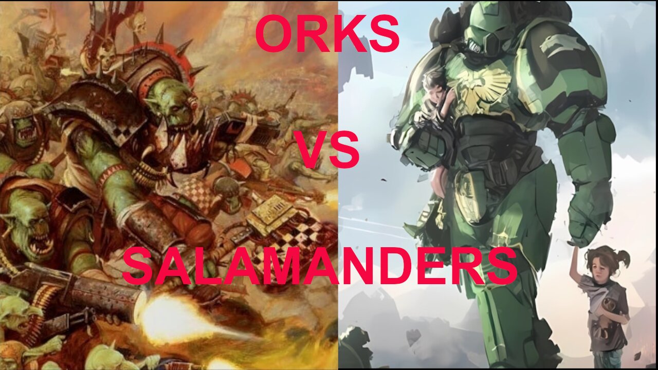 Orks vs Space Marines, Warhammer 40k battle report 