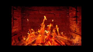 1 HOURS of Relaxing Fireplace Sounds - Burning Fireplace & Crackling Fire Sounds (NO MUSIC)