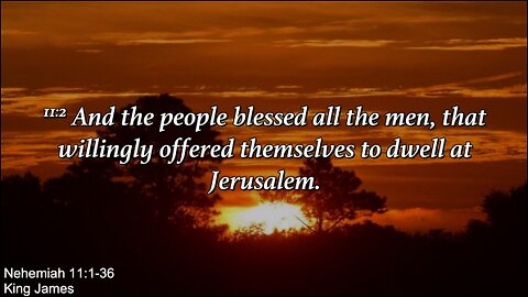Wednesday Evening February 7th - The Repopulation of Jerusalem