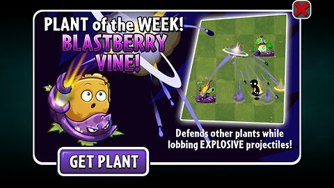 Plants vs Zombies 2 - Penny's Pursuit - Seedium Plant Showcase -Blastberry - April 2023