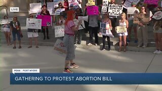 Community gathers to protest abortion bill