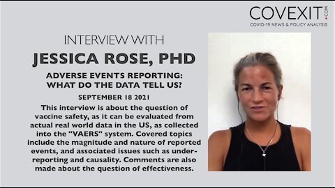 Jessica Rose, PhD — VAERS: What do the Data Tell us
