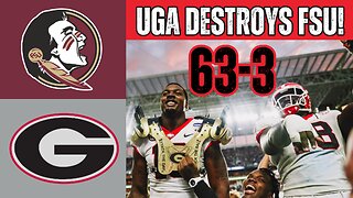 Georgia DESTROYS Florida State 63-3 in Orange Bowl!!!