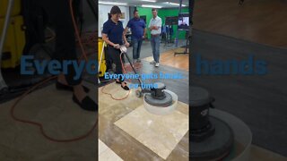 First Time Using Floor Machine