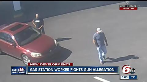 Gas Station worker fights gun allegation