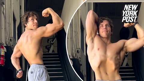 Arnold Schwarzenegger's son Joseph is his lookalike at the gym