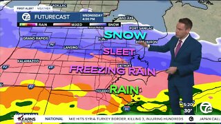 Detroit Weather: Windy today; Winter Storm Watch Wednesday