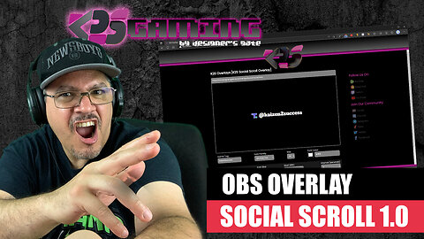 Official Release - OBS Overlay - Social Scroll - late 12/11/22