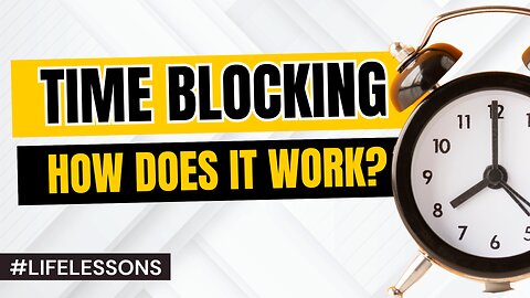 REAL ESTATE: How does time blocking works? #realestate #lifelessons