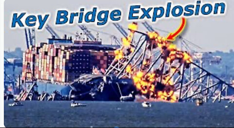 Controlled explosion drops remains of collapsed Baltimore bridge