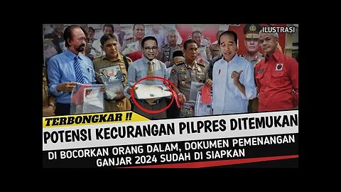Di Bocorkan Orang Dalam, Elite Partai Koalisi Perubahan Temukan Dokumen Kecurangan Pilpres Mendatang Dengan Memenangkan Ganjar Pranowo