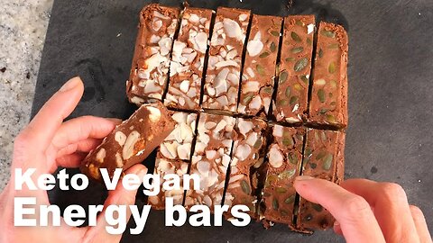 Raw keto vegan energy bars (No bake!)