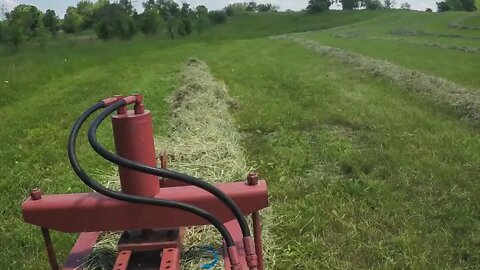Small Square Hay Bale Baling Start to Finish 😮 TIME-LAPSE