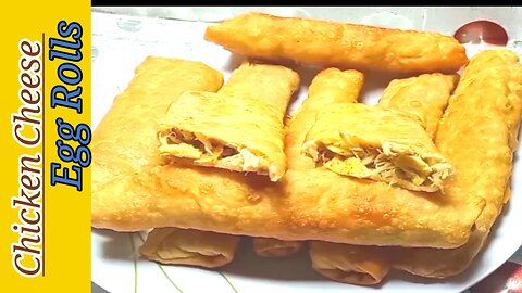 Chicken Cheese Egg Rolls | Egg Rolls Recipe | Spicy Cooking