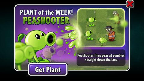 Plants vs Zombies 2 - Penny's Pursuit - Peashooter - March 2023