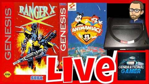 Ranger X and Animaniacs for Sega Genesis - Played on an Analogue Mega Sg (Live)