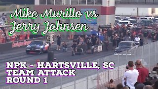 Street Outlaws 2021 No Prep Kings - Hartsville, SC: Team Attack Rd 1, Mike Murillo vs Jerry Jahnsen