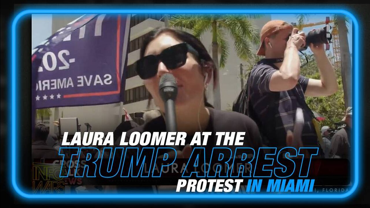 Laura Loomer Checks In From Trump Arrest Protest