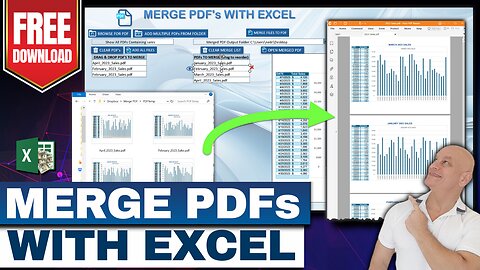 How To Merge PDF Documents With Excel [FREE Template Download]