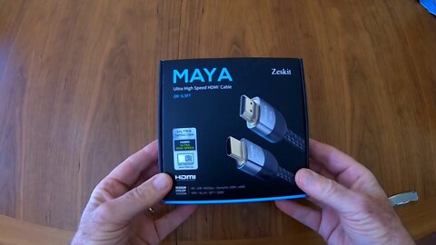 *CERTIFIED* Zeskit 8K HDMI Ultra HD High Speed 48Gbps Cable Unboxing and Speed Test