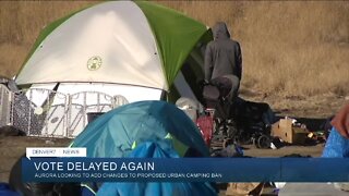 Aurora urban camping ban vote delayed again