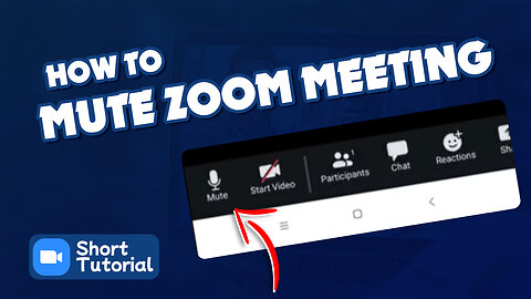 How to mute on zoom