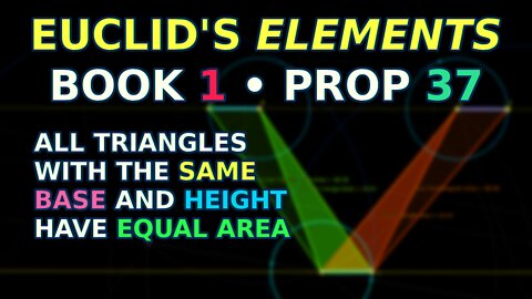 Bitcoin is Triangles | Euclid's Elements Book 1 Proposition 37