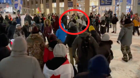 “Fake" CBC News Gets Chased Away From Ottawa Protest
