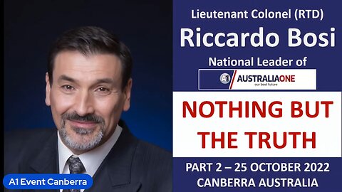 Riccardo Bosi Nothing But The Truth (Part 2) - Canberra