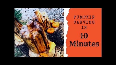 10 minute Pumpkin Carving! QUICK CARVE