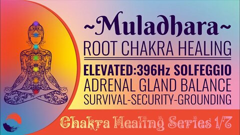 Chakra Healing Meditation Series 1/7 Root Chakra MULADHARA 396Hz Adrenal Gland Balance