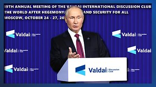 Russian President Vladimir Putin - The World After Hegemony: Justice and Security for All