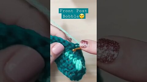 Front Post Bobble (How-to Crochet Stitch) Subscribe Now and Get Full Tutorials🙈🙉🙊 #grannysquare