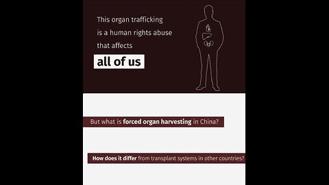 🇨🇳 China’s MURDER for Organs Industry ....... 💰💵💰💴💰