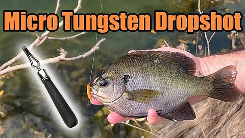 Micro Finesse Tungsten Dropshot Weights - For Panfish, Bass, Crappie, Perch and Trout