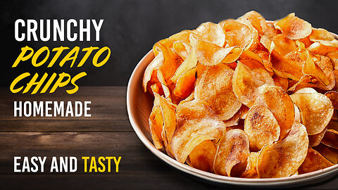 Crispy Delicious Potato Chips - Homemade Potato Recipe