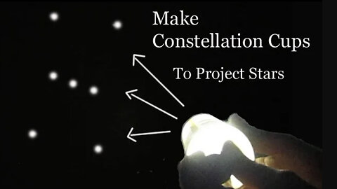 How to Make constellation cups -Project constellations and stars onto the wall