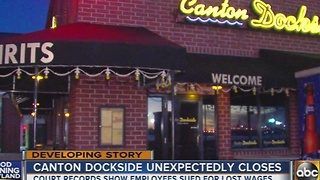 Canton Dockside restaurant closes unexpectedly