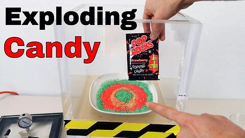 What Happens When You Put 10 Bags of Pop Rocks in a Vacuum Chamber? And Pop Rocks and Soda Challenge