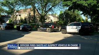 Officer fires shots at suspect vehicle in Shorewood chase