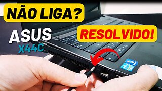 Notebook Asus X44C Não Liga? Resolvido! Ressolda No Conector Jack | Conector de Entrada de Energia