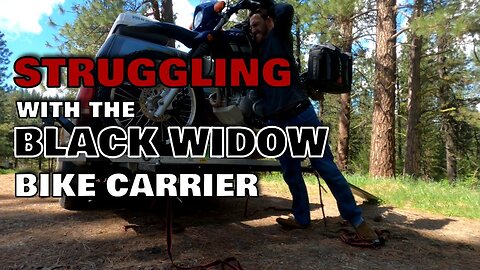 Struggling With The Black Widow 600R Bike Carrier - Yamaha XT250