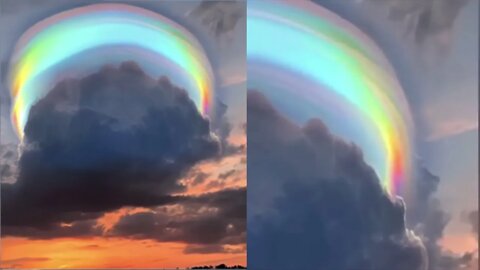 GALACTIC PRESENCE ☆ Rainbow-Coloured Scarf Cloud Caught On Camera