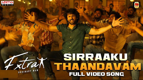 Sirraaku Thaandavam Full Video Song | Extra - Ordinary Man | Nithiin, Sreeleela | Harris Jayaraj