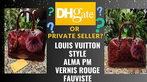 I Bought From A Private Seller This Time Instead Of From DHgate Louis Vuitton Alma Vernis Bag